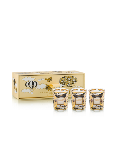 Coffret 3 bougies de voyage Caravane